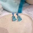 fashion blue earrings flowers geometric earrings simple alloy stud earringspicture12